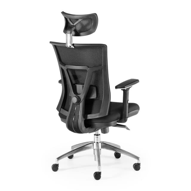Detalle 2 de Euromof Ankara Silla de oficina con cabecero negro