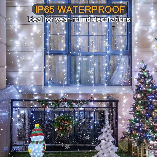 Thumbnail 6 de yowin Tenda Luminosa Natale 300 LED 3x3 m con spina, timer e 8 modalità