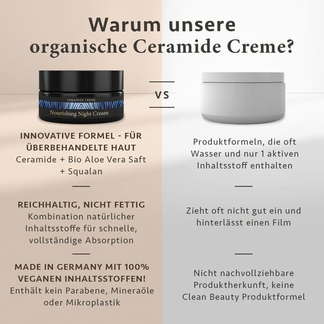 Thumbnail 6 de Satin Naturel Bio Aloe Vera & Ceramide Creme (50 ml) – veganes Nachtpflege-Gesichtcreme für trockene Haut