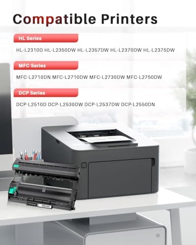 Thumbnail 1 de Halloya DR2400 Tambor para Brother 👕 HL-L2310D y más (2 Pack)