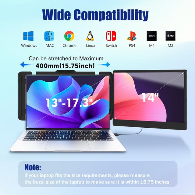 Thumbnail 4 de KEFEYA 14" Portable Monitor Extender