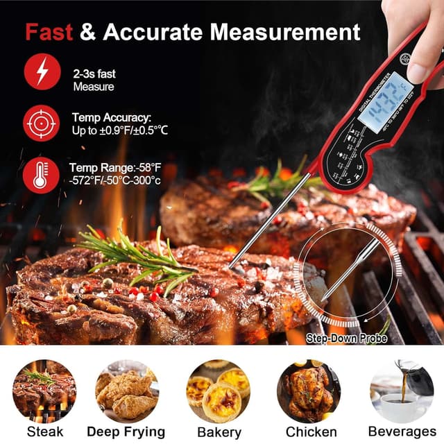 Detalle 2 de ANDAXIN Meat Thermometer 1°F 🍖