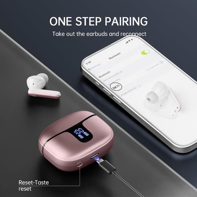 Thumbnail 5 de Wireless Earbuds Bluetooth 5.3, 40H playtime