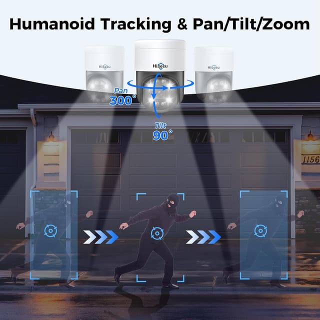 Detalle 2 de Hiseeu 4K PoE PTZ Camera System 3TB