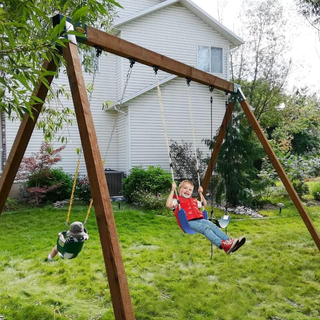 Detalle de BETOOLL Heavy Duty Swing Hangers (Set of 4) for Porch Swings, Trapeze & Yoga Seats