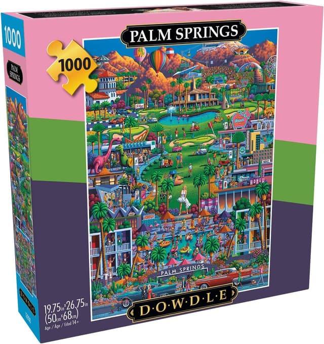 Detalle de Buffalo Games Palm Springs 1000-piece jigsaw