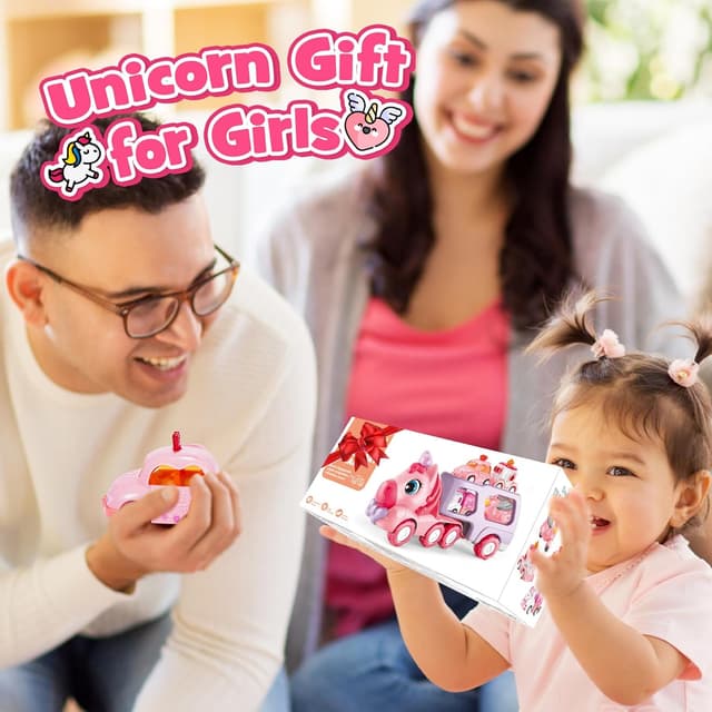 Thumbnail 6 de EUTOYZ unicorn toy car trailer set