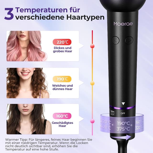 Detalle de Moerae Automatischer Lockenstab 220 °C