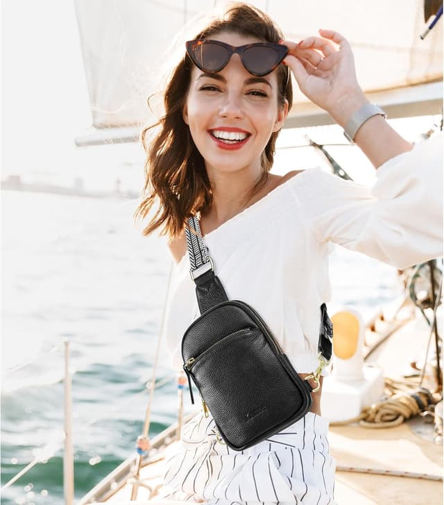 Thumbnail 1 de Kattee sac banane cuir 22,5 cm