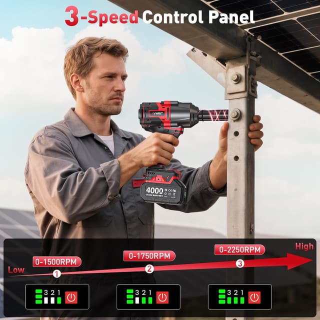 Thumbnail 4 de Avhrit Cordless Impact Wrench 1600 N.m