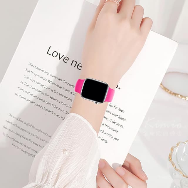 Detalle de HdanMole Sport Strap silicone replacement for Apple Watch (40/41/42mm and 38/44/45/46mm sizes)