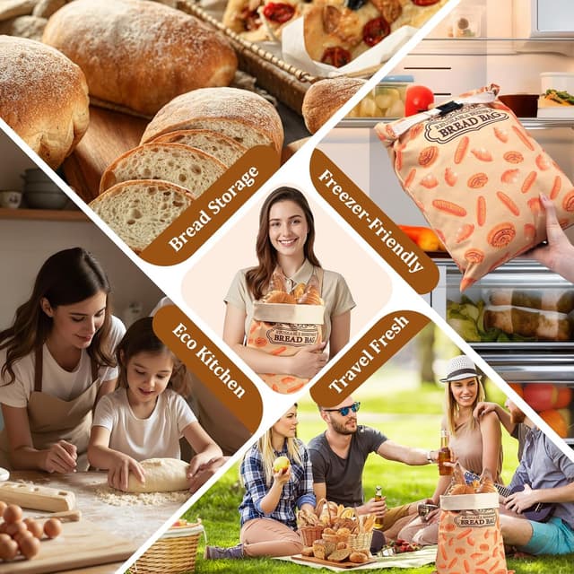 Thumbnail 4 de Beeswax Bread Bags for Sourdough - 2 Pack