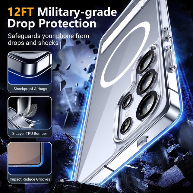 Detalle de SPIDERCASE for Galaxy S25 Ultra, 3 Stand Ways ⚙