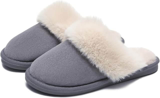 Thumbnail 5 de Misolin Hausschuhe Damen Herren Winter warm fot Pelz Slippers