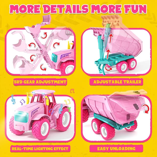 Detalle de Funwee RC Farm Tractor Toy 2.4GHz