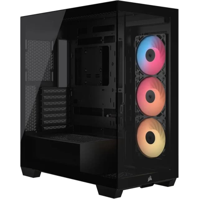 Detalle de Corsair 3500X RS-R Semitorre con 3 ventiladores
