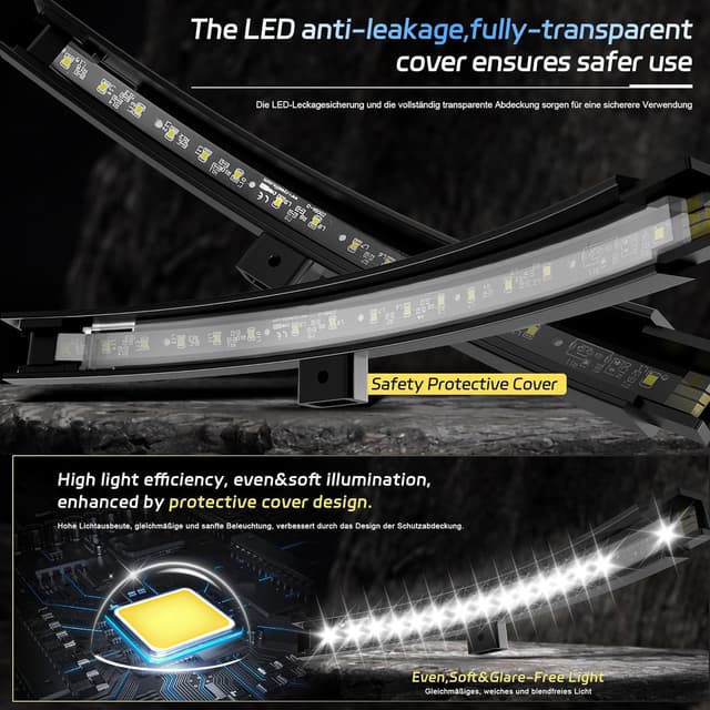 Thumbnail 5 de CyeeLife Dartleuchte 360° LED für Stahl‑Dartscheibe