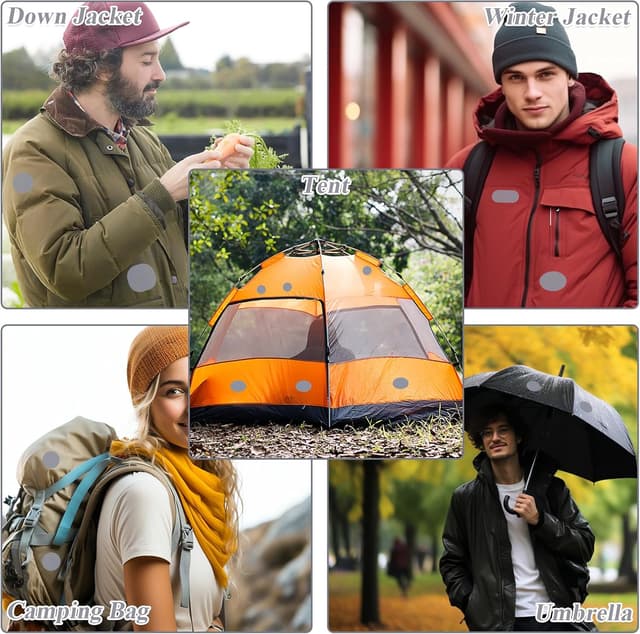 Detalle de TAIANJI down jacket repair patches 48 pcs