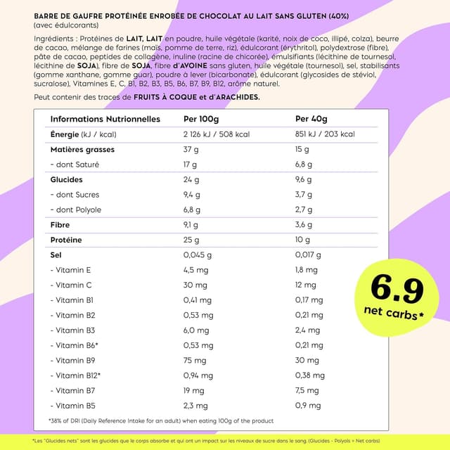 Thumbnail 6 de N!CK'S Barre protéinée 25% 🍫