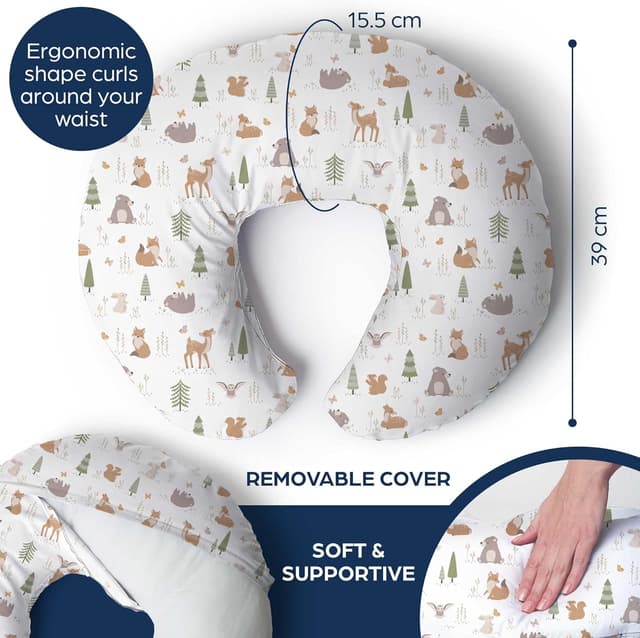 Detalle 1 de Niimo Nursing Pillow (Oeko-TEX® Standard 100) – ergonomic baby support for breastfeeding & bottle-feeding