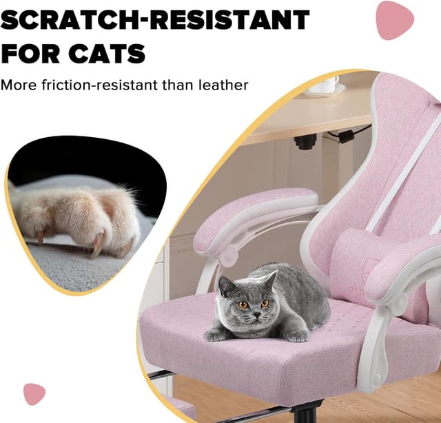 Thumbnail 6 de GTPLAYER Sedia da gaming ergonomica con supporto lombare PW e poggiapiedi articolato