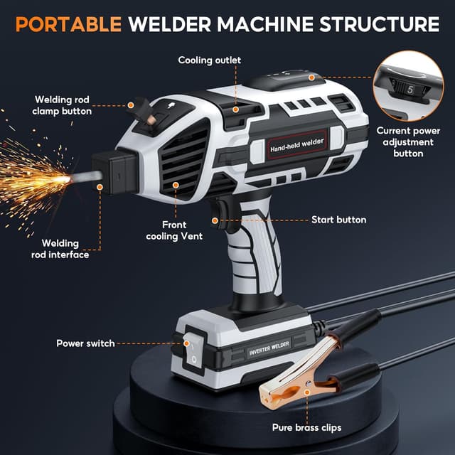 Thumbnail 5 de Portable Handheld Welding Machine 110V IGBT Welder