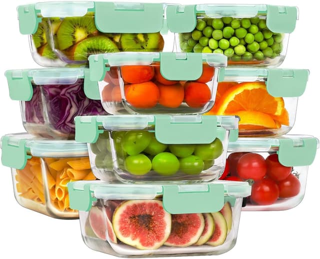 Thumbnail 6 de HOMBERKING 9 Glass Food Storage Jars 🥣