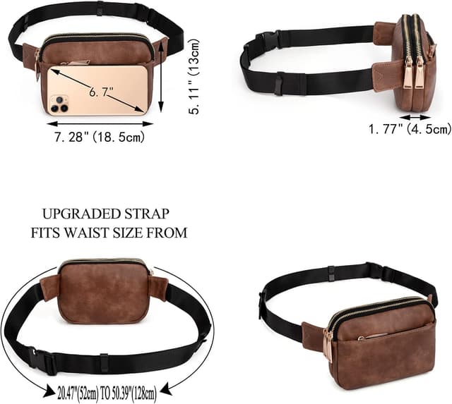 Detalle de UTO Damen-Geldbörse UTO PU Leder mit Zip, Multifunktions-Clutch für Handy