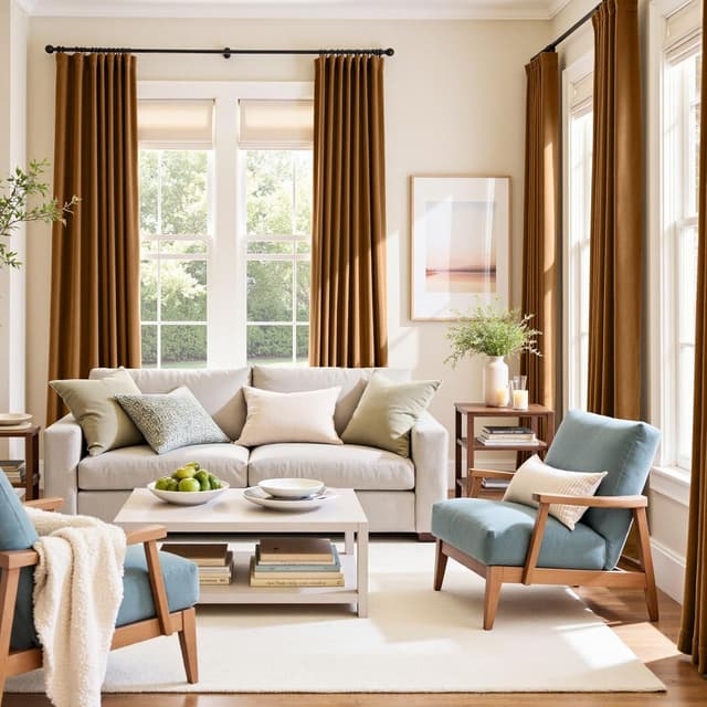 Detalle 2 de Lazzzy Velvet Blackout Extra Long Thermal Insulated Curtains (Beige) — Rod Pocket, 2 Panels, 42" x 108