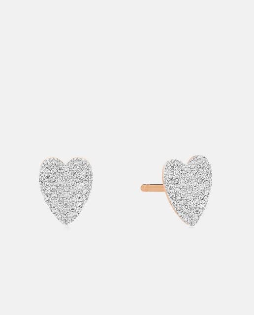 Detalle de Ginette NY Angele ✨ Pendientes de oro y diamantes