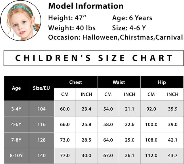 Thumbnail 5 de IKALI Jasmin Prinzessin Kostüm 3-10 Jahre