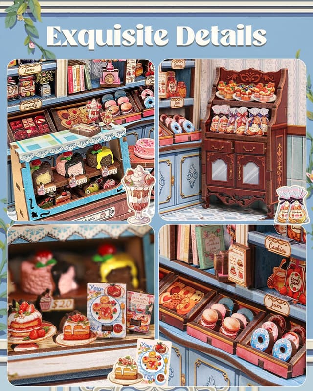 Thumbnail 3 de Cunfun Book Nook Kit Sweet Marie 242 pezzi