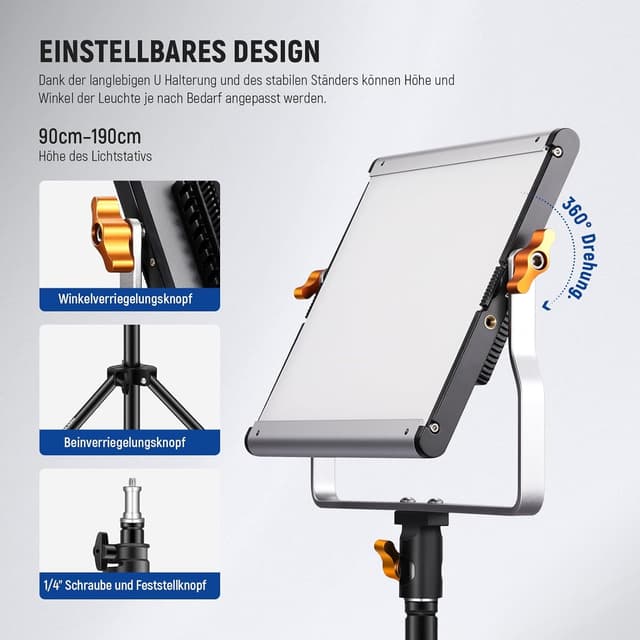 Thumbnail 4 de NEEWER Videolicht Set 2er Pack 480 LEDs