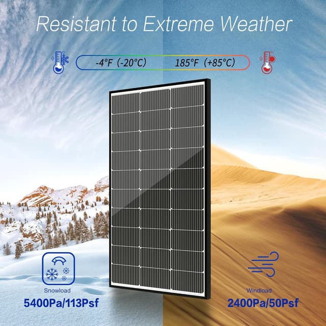 Thumbnail 4 de JJN 200W 2×100W N-Type Solar Panel for RVs ☀