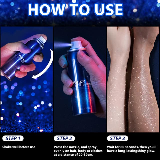 Detalle de 60ML Glitzer Spray Glitzerspray