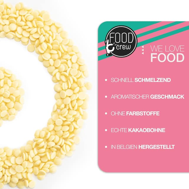 Detalle 2 de Weiße belgische Fondue-Schokolade 900 g