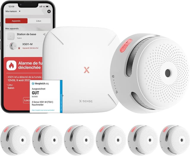 Imagen de X-Sense FS61 détecteur de fumée connecté 50 🏠 en OfertitasTOP