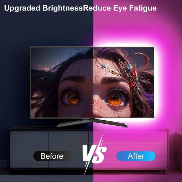 Thumbnail 2 de REEMEER 16.4ft TV LED Light RGB for 45-75 Inch TVs