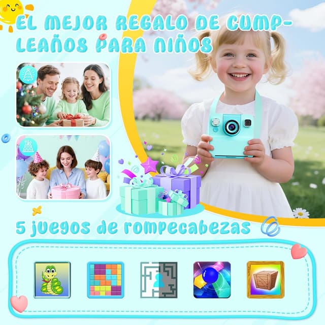 Thumbnail 6 de Yidoroye Bambini Fotocamera istantanea 2,4