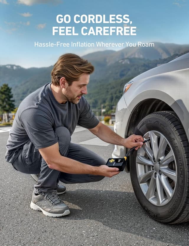 Thumbnail 5 de AstroAI L7 Mini Portable Tire Inflator 150 PSI
