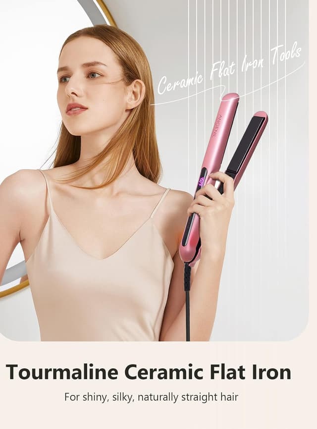 Detalle 2 de ANGENIL Tourmaline hair straightener 2 in 1
