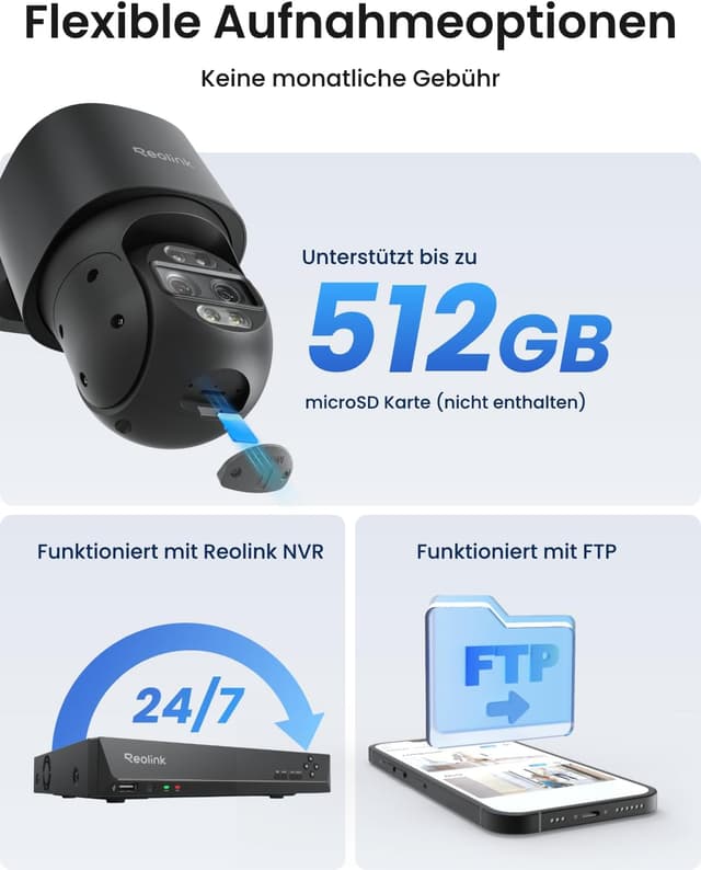 Thumbnail 5 de Reolink 4K 8MP PTZ Überwachungskamera 6X