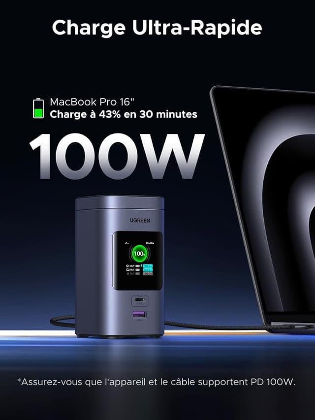 Detalle de UGREEN Nexode 20000 mAh Power Bank