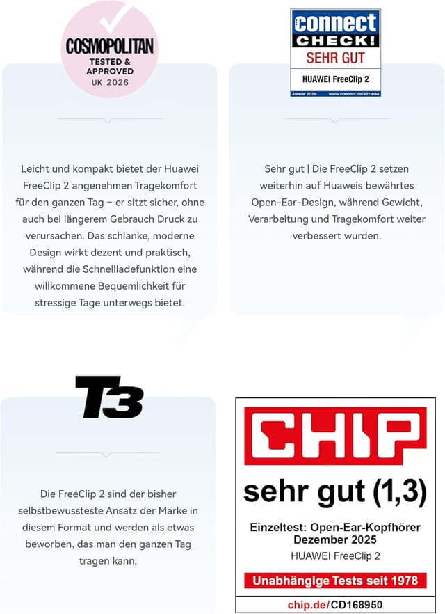 Detalle 2 de HUAWEI FreeClip 2 Kopfhörer 38 Stunden