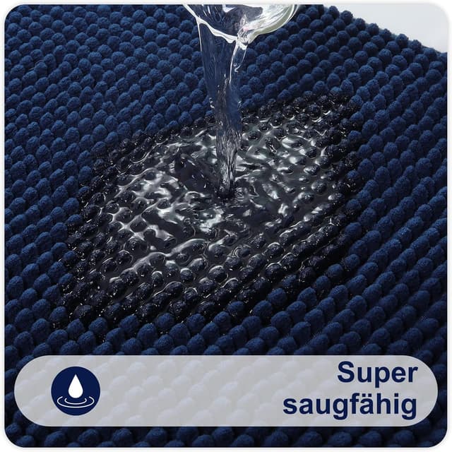 Detalle de Homaxy Chenille Badematte mit 50x80 cm