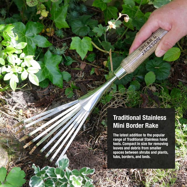 Thumbnail 1 de Spear & Jackson 5200BR Rastrillo de Acero Inoxidable para Bordes 🧹