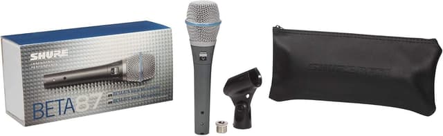Detalle 2 de Shure BETA 87A Studio Vocal Microphone (Supercardioid Condenser) with Built-In Pop Filter