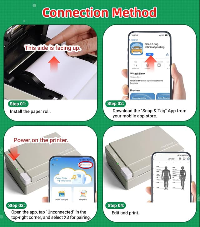 Thumbnail 5 de ORGBRO X3 Mini 2–3 inch thermal sticker printer