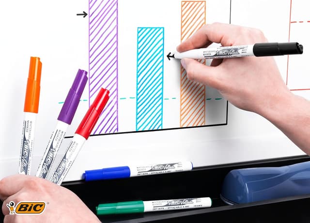 Thumbnail 3 de BIC Velleda 1741 Pennarelli Nero 12 pz