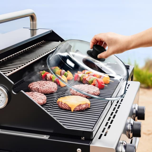 Thumbnail 6 de Snuvid 2 in 1 Glass Microwave Splatter Guard 10in